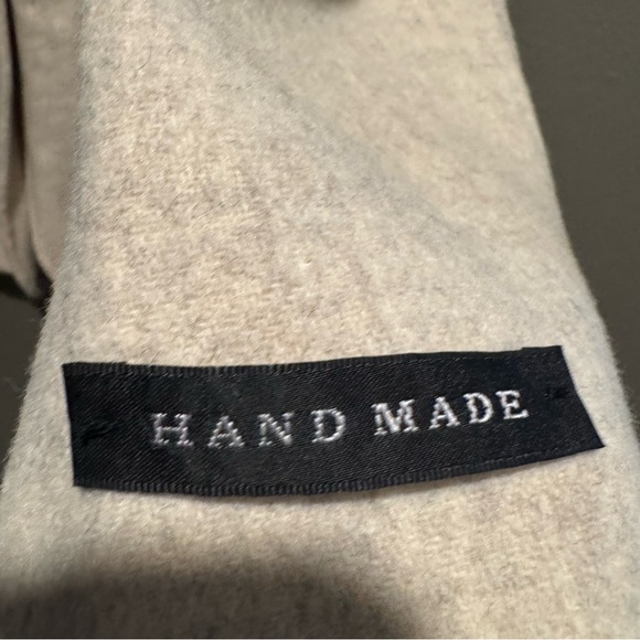 Tweeds Beige Collared Wool Blend Jacket Pea Coat Women Size XL - Picture 4 of 8